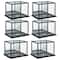 6 Pack: Black Football Helmet Display Case with Mirror Back by Studio Décor®